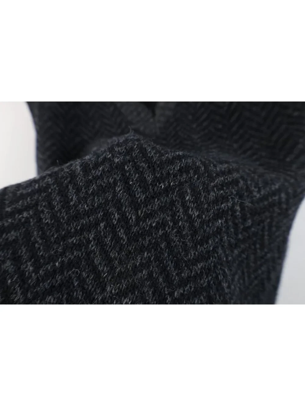 Vtg 90s Streetwear Mens XL Wool Blend Knit Herringbone V-Neck Sweater Vest USA